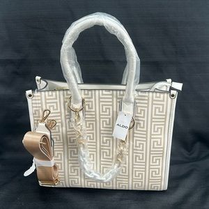 Nwt Aldo Marax Top Handle Chain Shoulder Strap Tote Bag/Purse